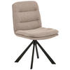 STUHL Beige  - Beige/Schwarz, Trend, Textil/Metall (47/85/57cm) - MID.YOU