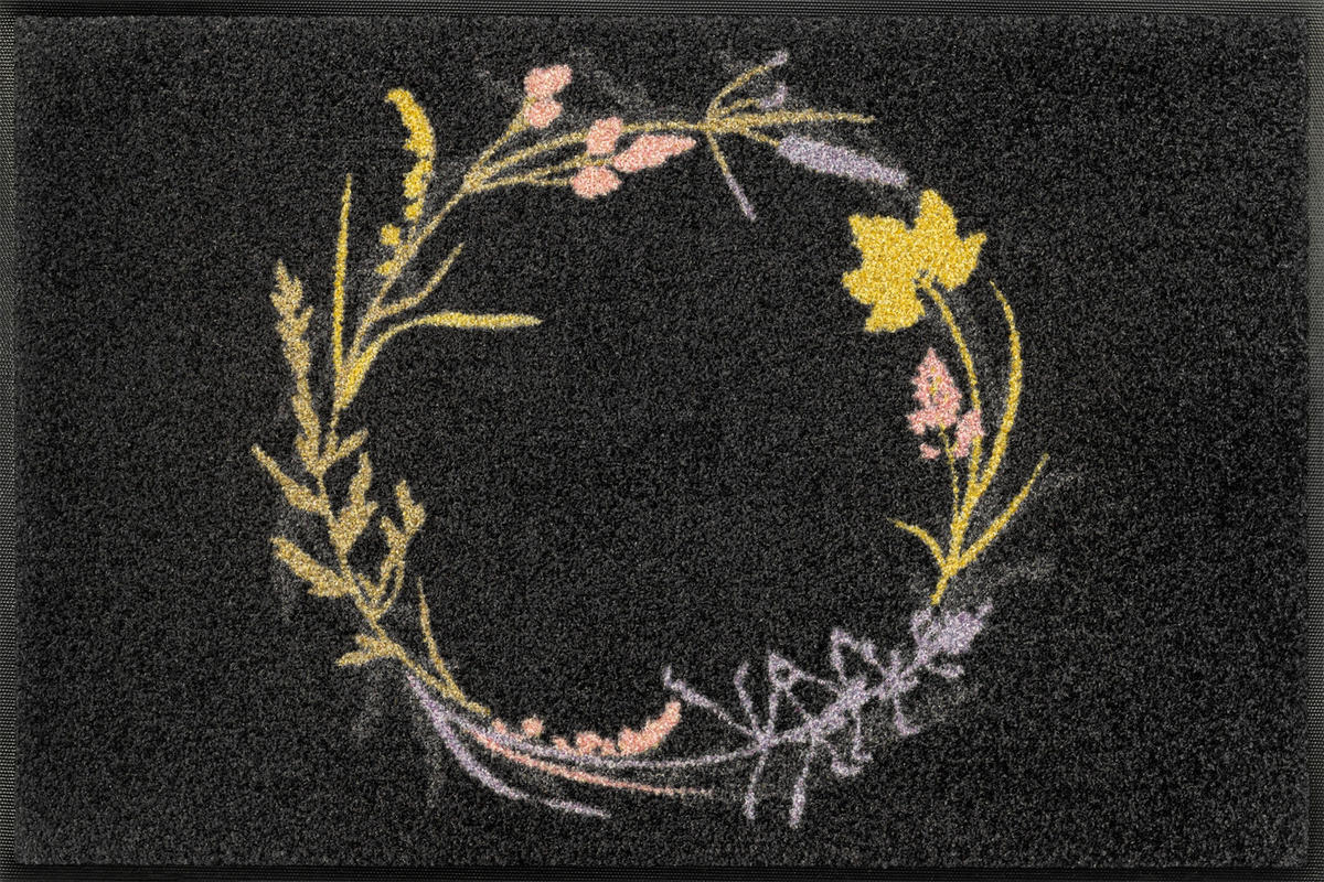 FUßMATTE 50/75 cm  - Grau, KONVENTIONELL, Kunststoff/Textil (50/75cm) - wash+dry