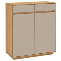 SCHUHSCHRANK 86/103/37 cm  - Sandfarben/Eiche Bianco, Design, Holz/Holzwerkstoff (86/103/37cm) - Novel