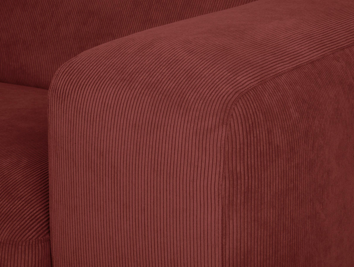 HÖRNSOFFA i manchester röd  - röd/svart, Design, textil/plast (170/252cm) - MID.YOU