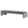SONNENLIEGE 60/32/196 cm  - Grau, KONVENTIONELL, Kunststoff/Textil (60/32/196cm) - Gardenson