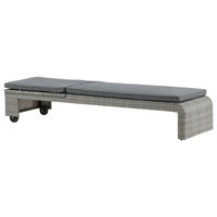 SONNENLIEGE 60/32/196 cm  - Grau, KONVENTIONELL, Kunststoff/Textil (60/32/196cm) - Gardenson