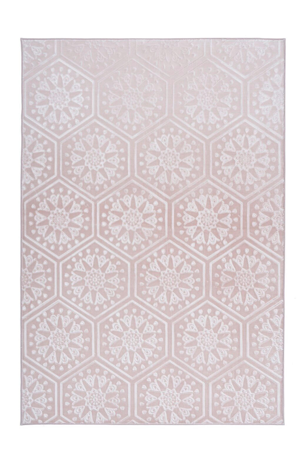 FLACHWEBETEPPICH 120/170 cm Monroe 225 Rosa Rosa  - Rosa, KONVENTIONELL, Kunststoff/Textil (120/170cm)