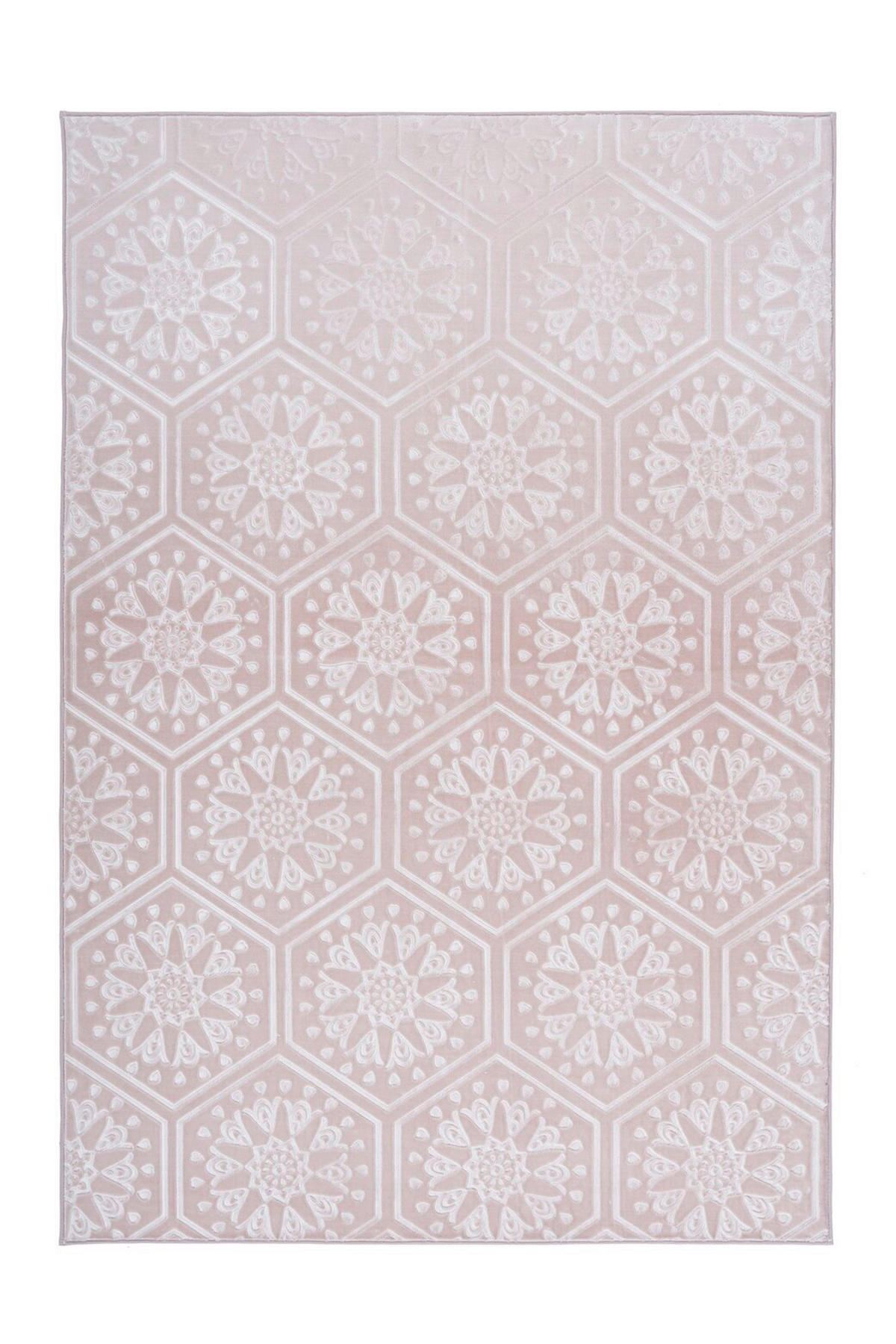 FLACHWEBETEPPICH 80/150 cm Monroe 225 Rosa Rosa  - Rosa, KONVENTIONELL, Kunststoff/Textil (80/150cm)