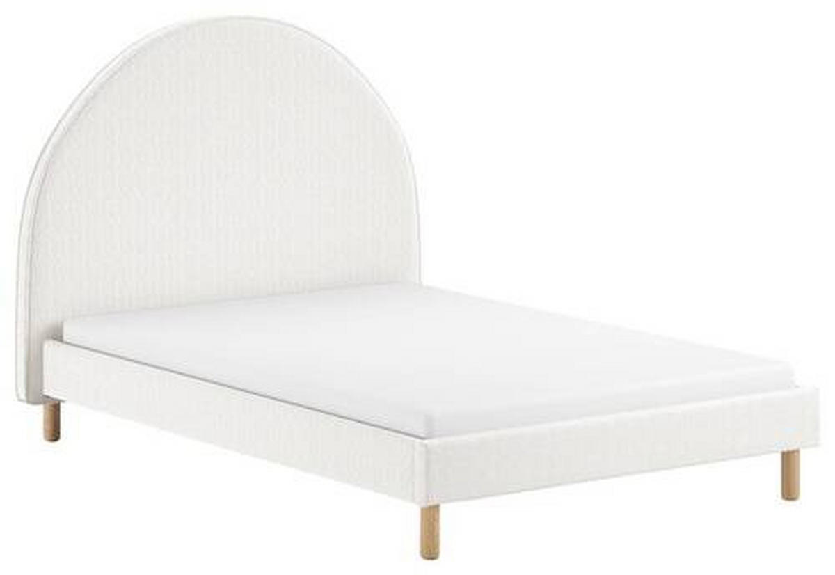KINDER-/JUNIORBETT - Naturfarben/Weiß, ROMANTIK / LANDHAUS, Holz/Textil (140/200cm) - MID.YOU