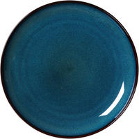 DESSERTTELLER Blau, Braun, Schwarz 20,5 cm Bali  - Blau/Schwarz, Trend, Keramik (20,5cm) - Ritzenhoff Breker