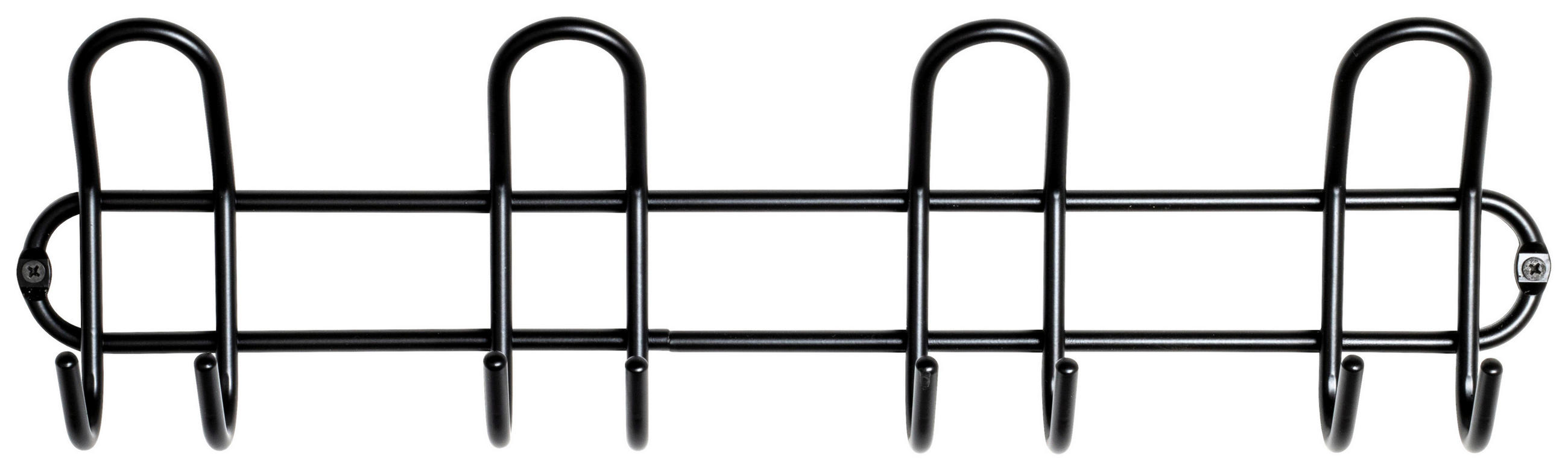 STENSKI OBEŠALNIK - črna, Design, kovina (55/15/7cm)