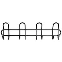 STENSKI OBEŠALNIK - črna, Design, kovina (55/15/7cm)