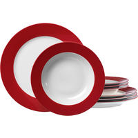 TAFELSERVICE 8-teilig  - Rot, Basics, Keramik (34/34/20cm) - Ritzenhoff Breker