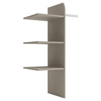 INNENEINTEILUNG 88/148/51 cm Taupe  - Taupe, Holzwerkstoff/Metall (88/148/51cm) - home24