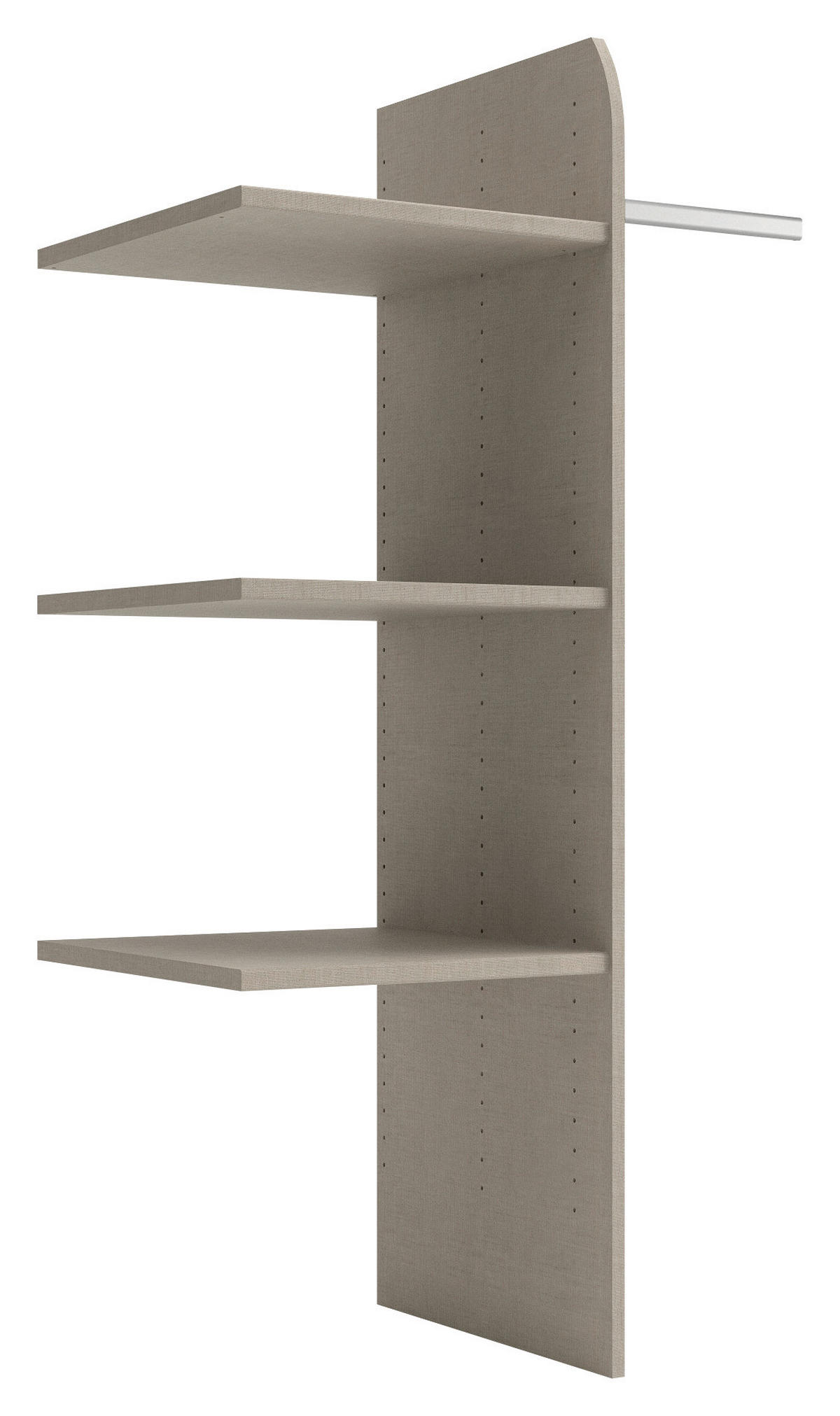 INNENEINTEILUNG 88/148/51 cm Taupe  - Taupe, Holzwerkstoff/Metall (88/148/51cm) - home24