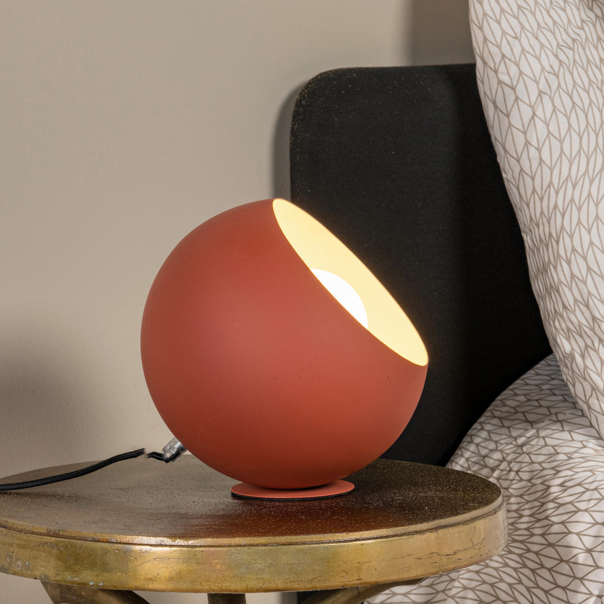 TISCHLEUCHTE DOREDOS 20/20/20 cm   - Orange, Design, Metall (20/20/20cm) - Lucide