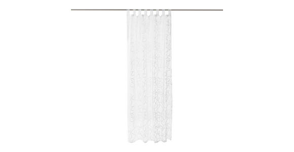 SCHLAUFENVORHANG transparent - Weiß, KONVENTIONELL, Textil (140/245cm) - Boxxx