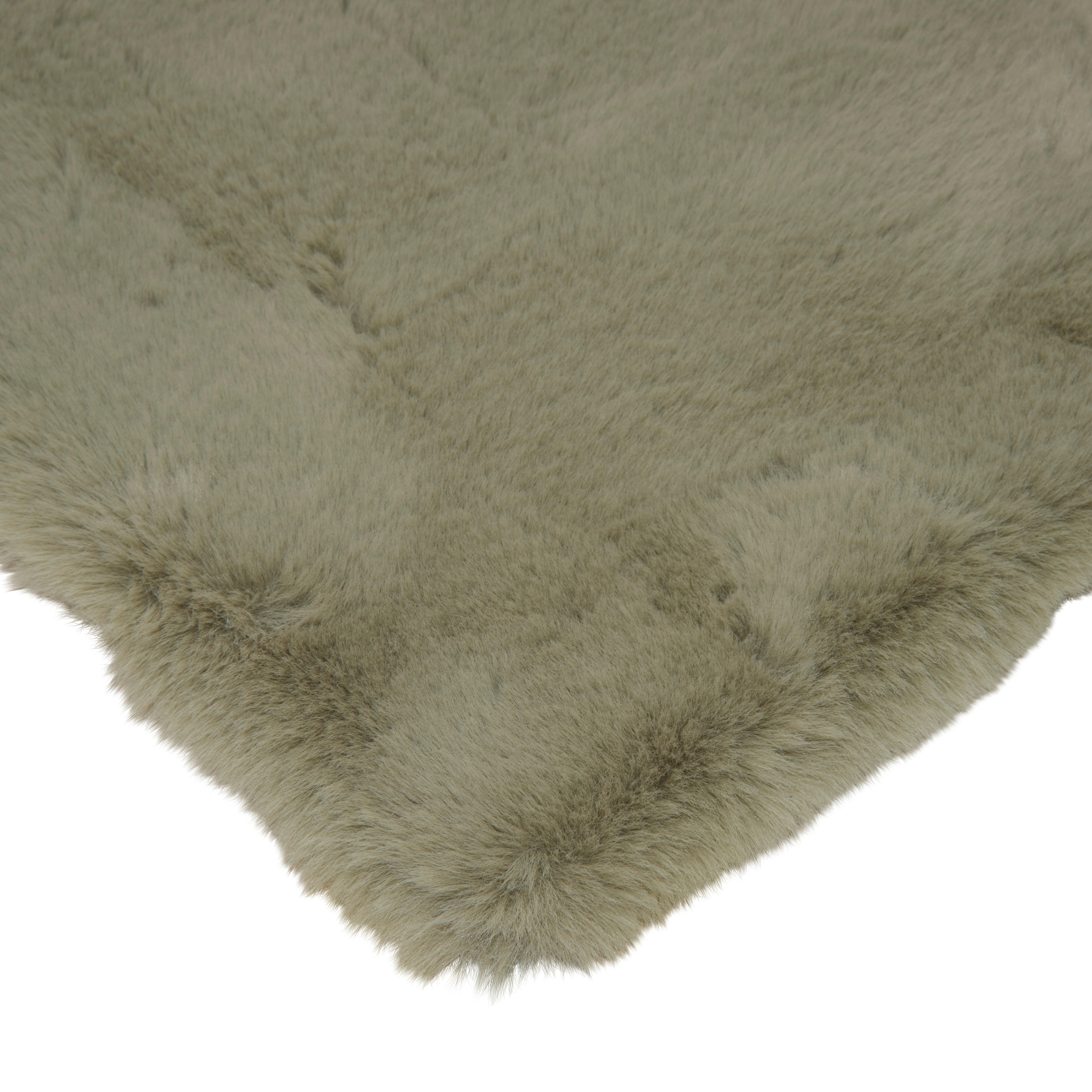 KOBEREC S VYSOKÝM VLASEM, 160/230 cm, zelená - zelená, Design, textil (160/230cm) - Novel