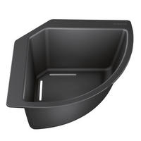 RESTESCHALE 235866  - Schwarz, Basics, Kunststoff (21,5/10,8/21,5cm) - Blanco