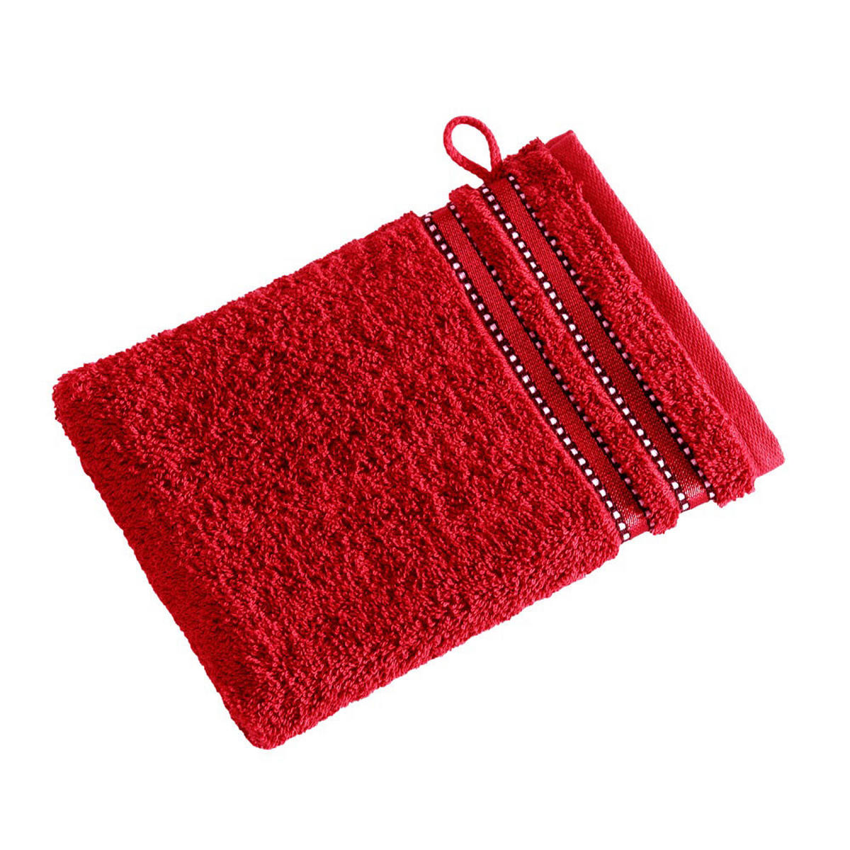 ROKAVICA ZA UMIVANJE CULT  CULT DE LUXE  16/22 cm  temno rdeča  - temno rdeča, Konvencionalno, tekstil (16/22cm) - Vossen