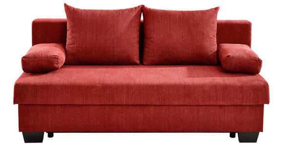 SCHLAFSOFA Bilbao in Flachgewebe Rot  - Rot, KONVENTIONELL, Holz/Textil (200/88/102cm) - Xora