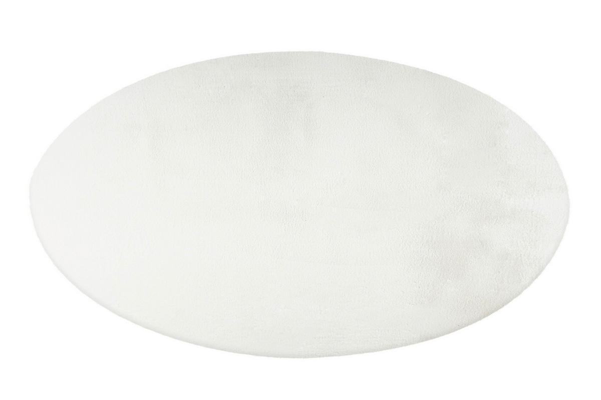 HOCHFLORTEPPICH 160/160 cm Weiß  - Weiß, Basics, Textil (160/160cm) - Kayoom