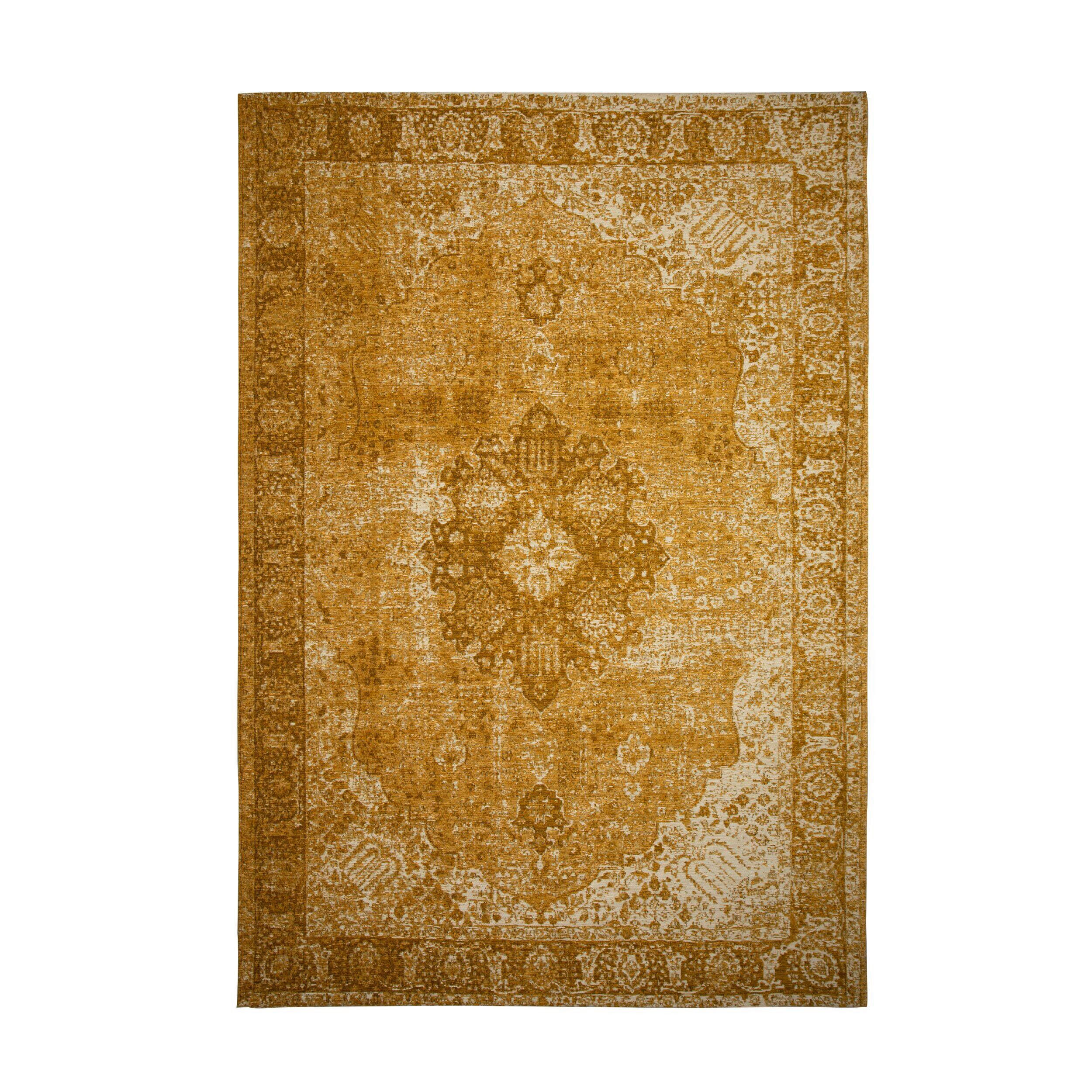 Flair Rugs Vintage-Teppich Manhattan Dunkelgelb 155x230 cm