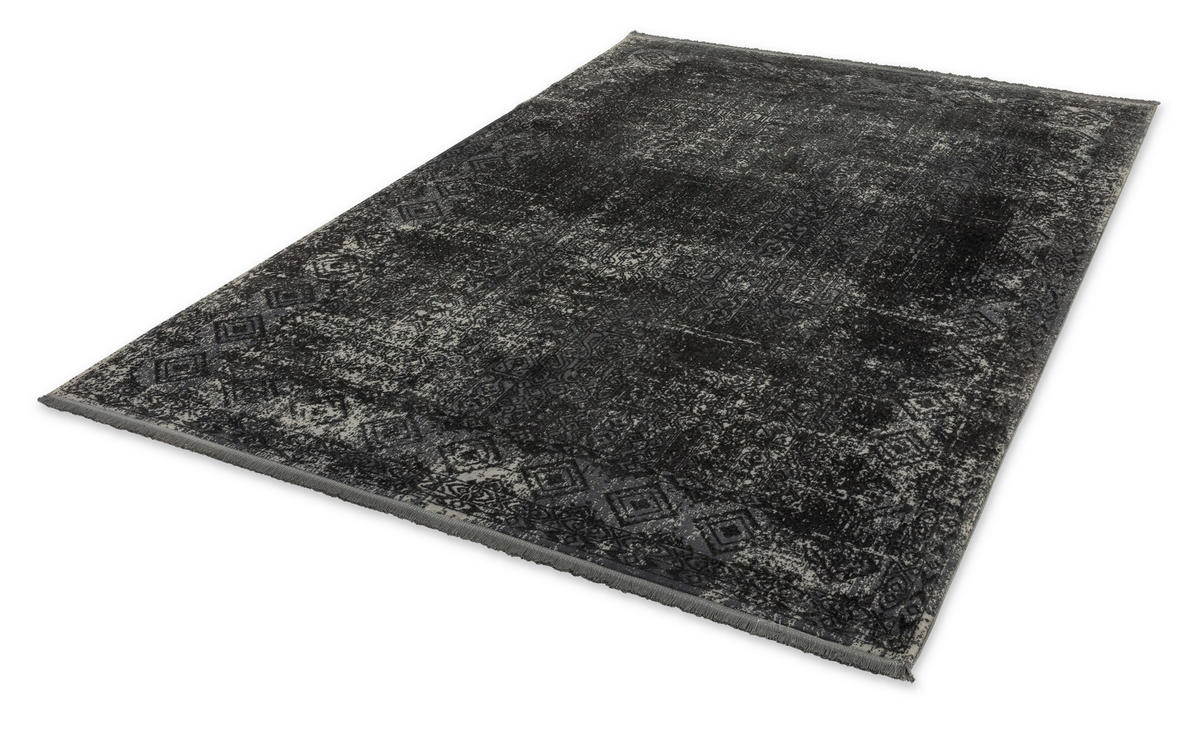 WEBTEPPICH 200/290 cm Velvet 6665/59 D.192 040 Anthrazit  - Anthrazit, Basics, Textil (200/290cm) - Schöner Wohnen