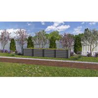HOCHBEET 65/40,3/245 cm  - Anthrazit/Schwarz, Basics, Metall (65/40,3/245cm)