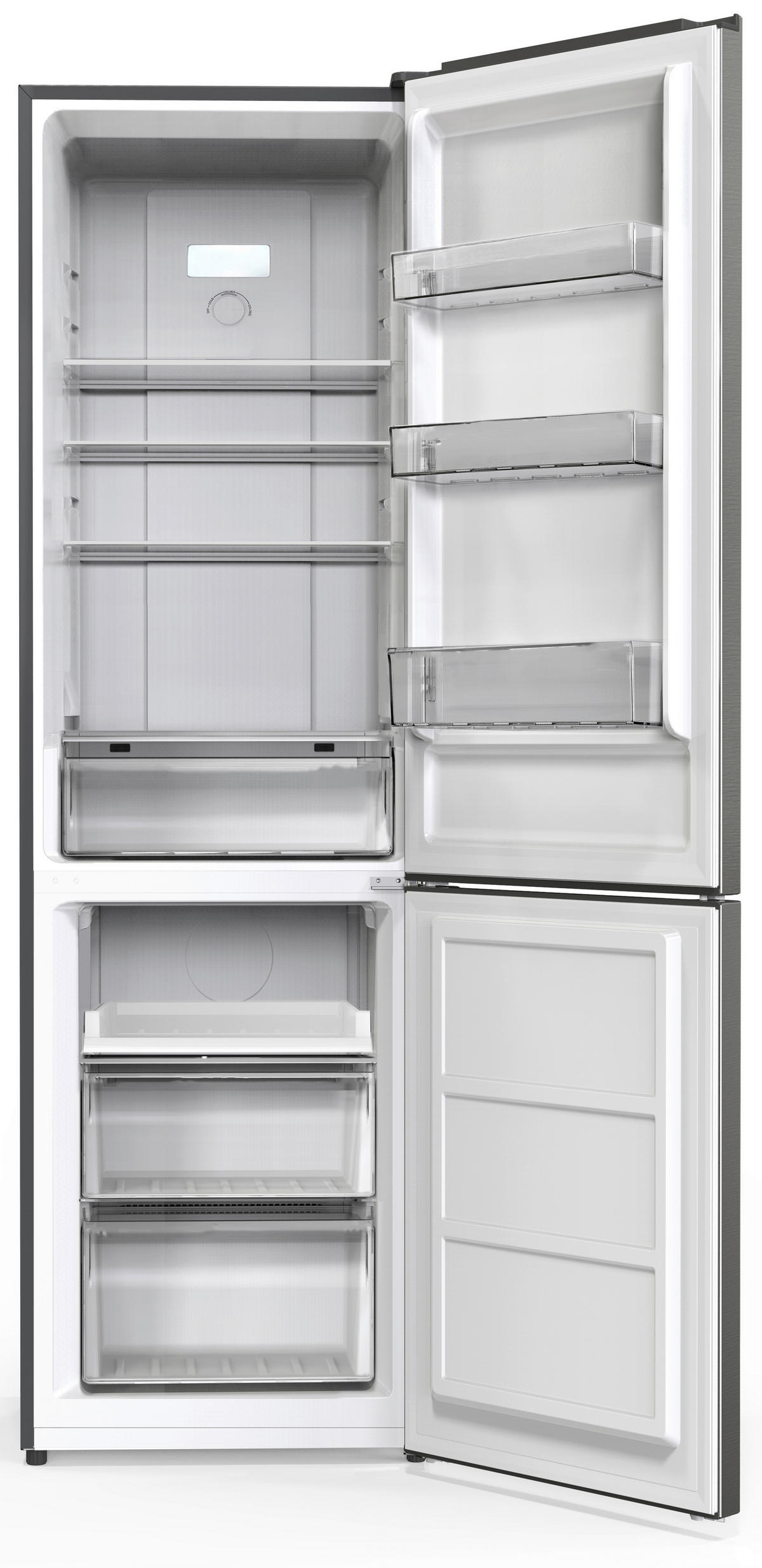 KÜHL-GEFRIER-KOMBINATION KGN 2535  - Silberfarben, Basics, Metall (54/180/60cm) - Nabo