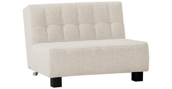SCHLAFSOFA  in Naturfarben  - Schwarz/Naturfarben, Design, Textil/Metall (125/92/102cm) - Novel