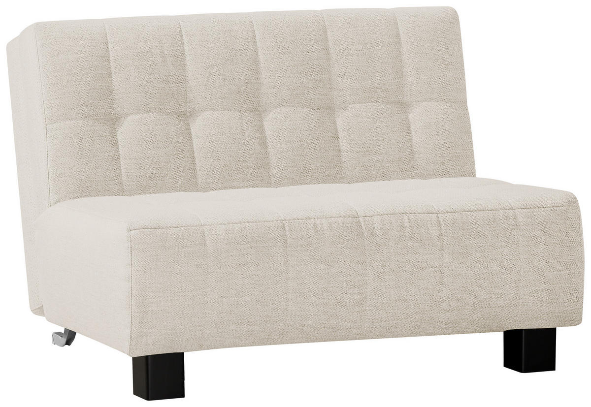 SCHLAFSOFA Naturfarben  - Schwarz/Naturfarben, Design, Textil/Metall (125/92/102cm) - Novel