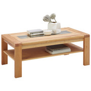 COUCHTISCH in Glas, Holz 115/65/45 cm - Eichefarben, KONVENTIONELL, Glas/Holz (115/65/45cm) - Valnatura