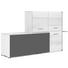 KOMMODE 181,7/108,6/44 cm - Eschefarben/Dunkelbraun, Design, Glas/Holz (181,7/108,6/44cm) - Valdera KOMMODE 181,7/108,6/44 cm - Eschefarben/Dunkelbraun, Design, Glas/Holz (181,7/108,6/44cm) - Valdera