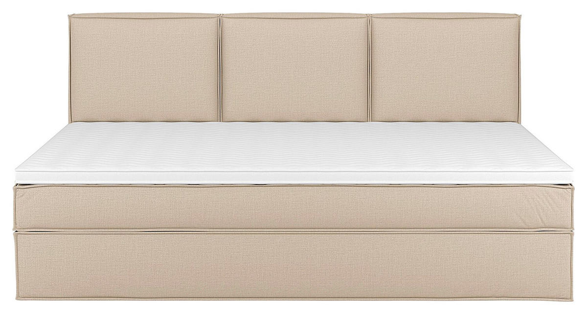 BOXSPRINGBETT 270/220 cm  in Beige  - Beige, Design, Textil (270/220cm) - home24