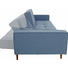 SCHLAFSOFA Grau - Ulmefarben/Dunkelbraun, Design, Holz/Textil (242/79/115cm) - Innovation