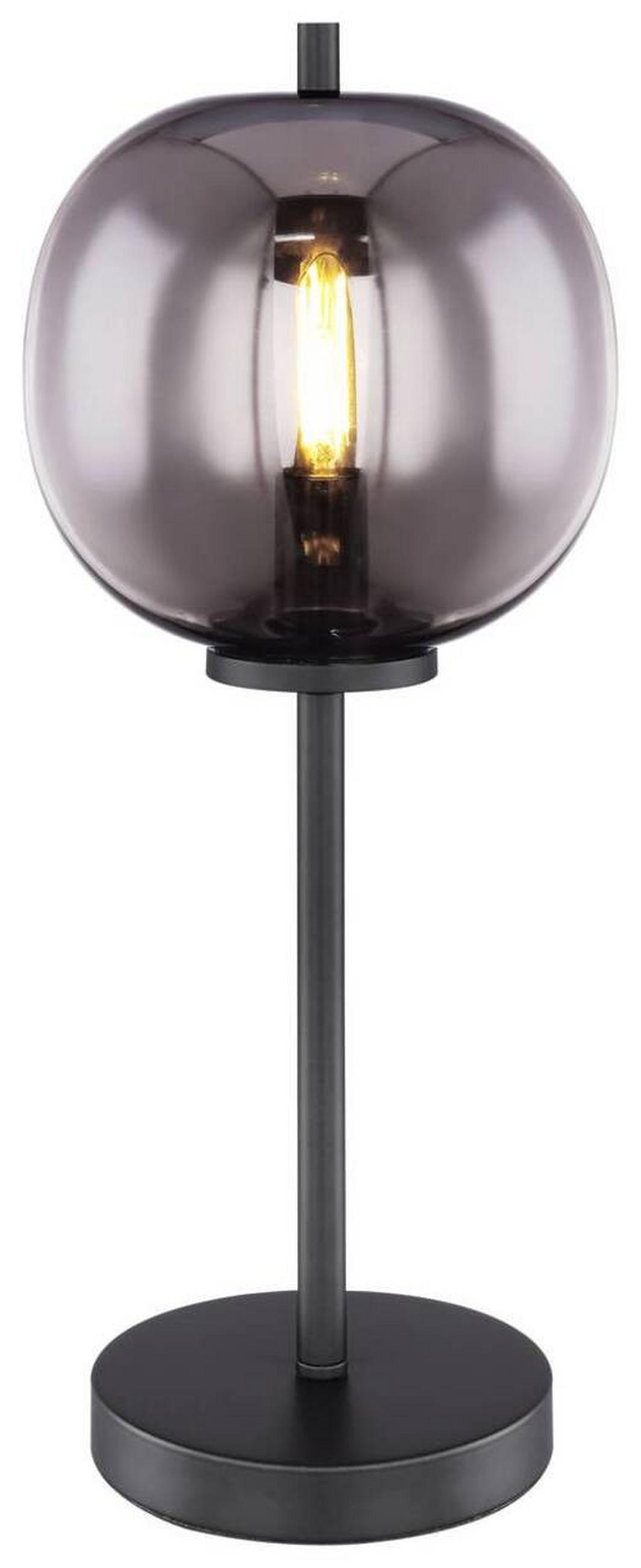 STOLNÍ LAMPA, E14, 18,5/45 cm  - černá, Basics, kov/sklo (18,5/45cm) - Globo