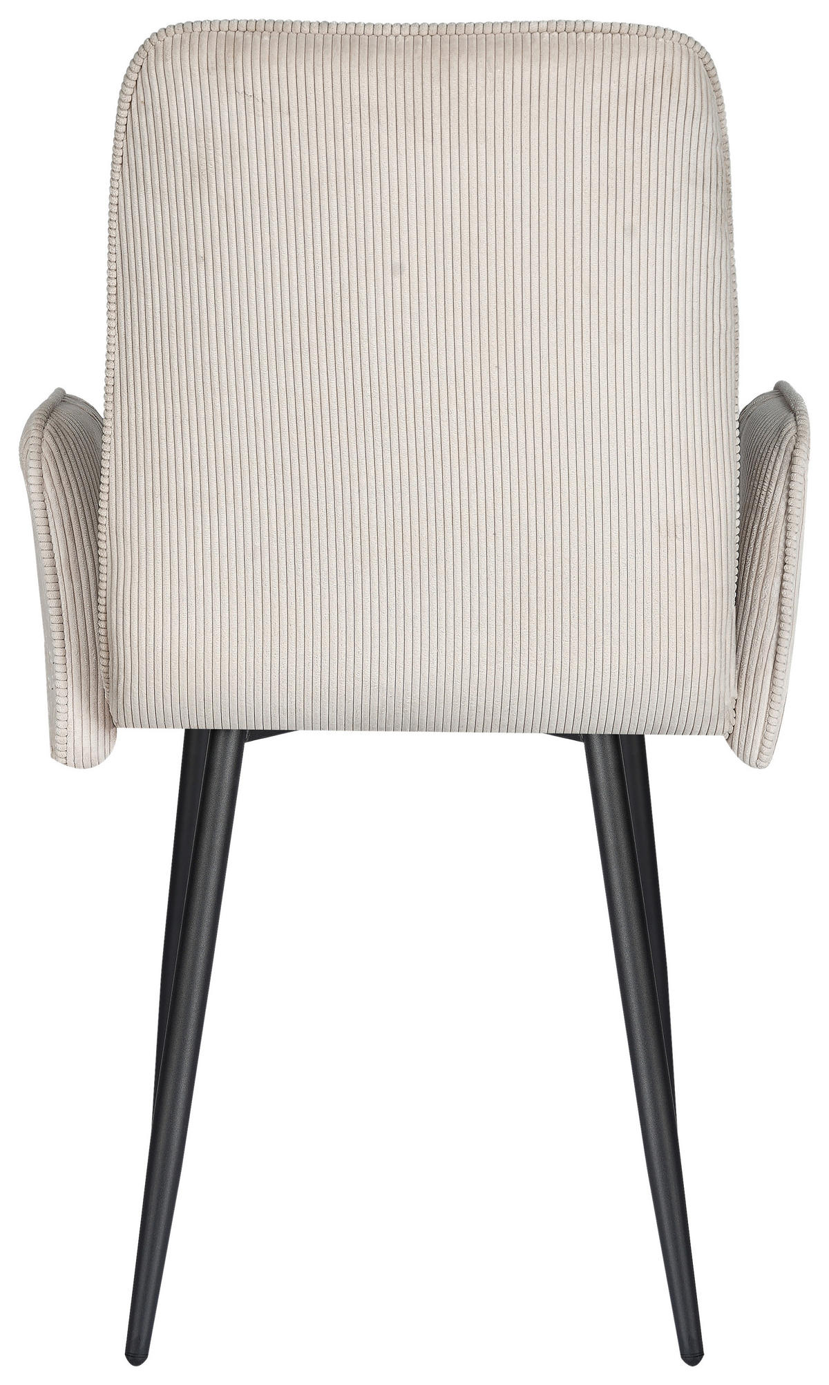 NASLANJAČ, kovina, tekstil črna, bež  - črna/bež, Design, kovina/tekstil (58/90/62cm) - Stylife