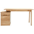 SCHREIBTISCH 156,7/65/74,2 cm  in Eichefarben  - Eichefarben, MODERN, Holz (156,7/65/74,2cm) - Linea Natura