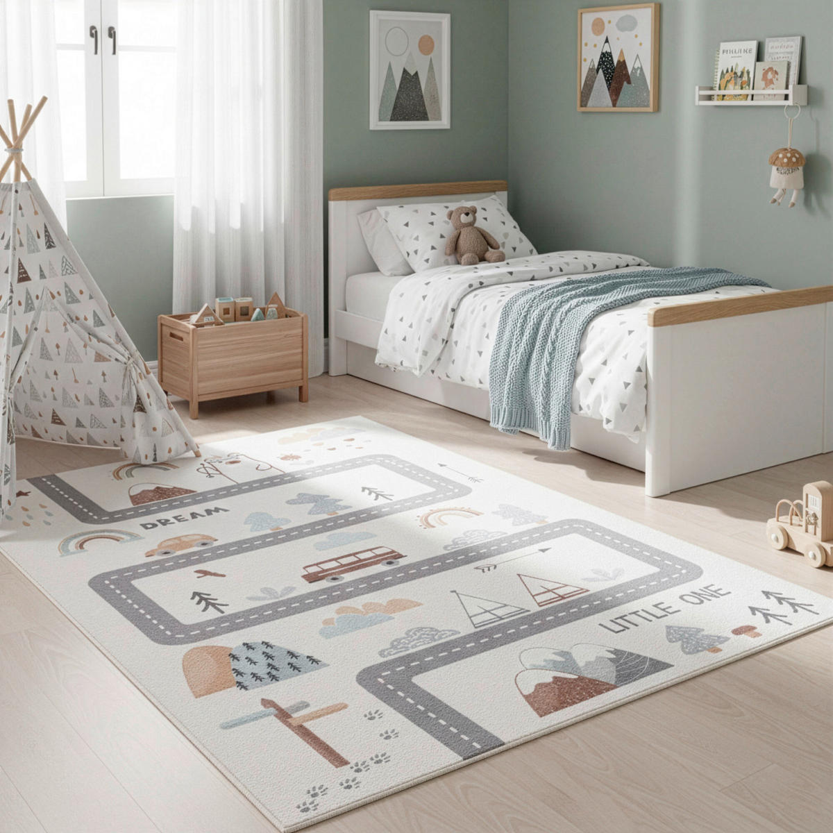 KINDERTEPPICH 160/230 cm COCO  - Creme, Trend, Kunststoff/Textil (160/230cm) - Ayyildiz 