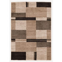 WEBTEPPICH 160/230 cm Palazzo Bloc Braun, Beige  - Beige/Braun, KONVENTIONELL, Textil (160/230cm) - Novel