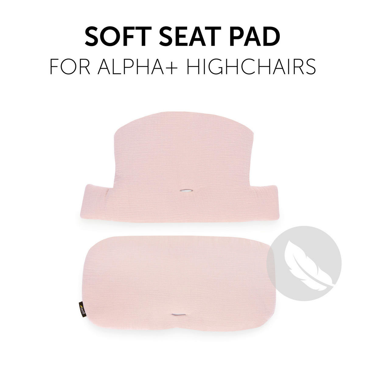 HOCHSTUHLEINLAGE HIGHCHAIRPAD SELECT  - Rosa, Basics, Textil (44/24cm) - Hauck