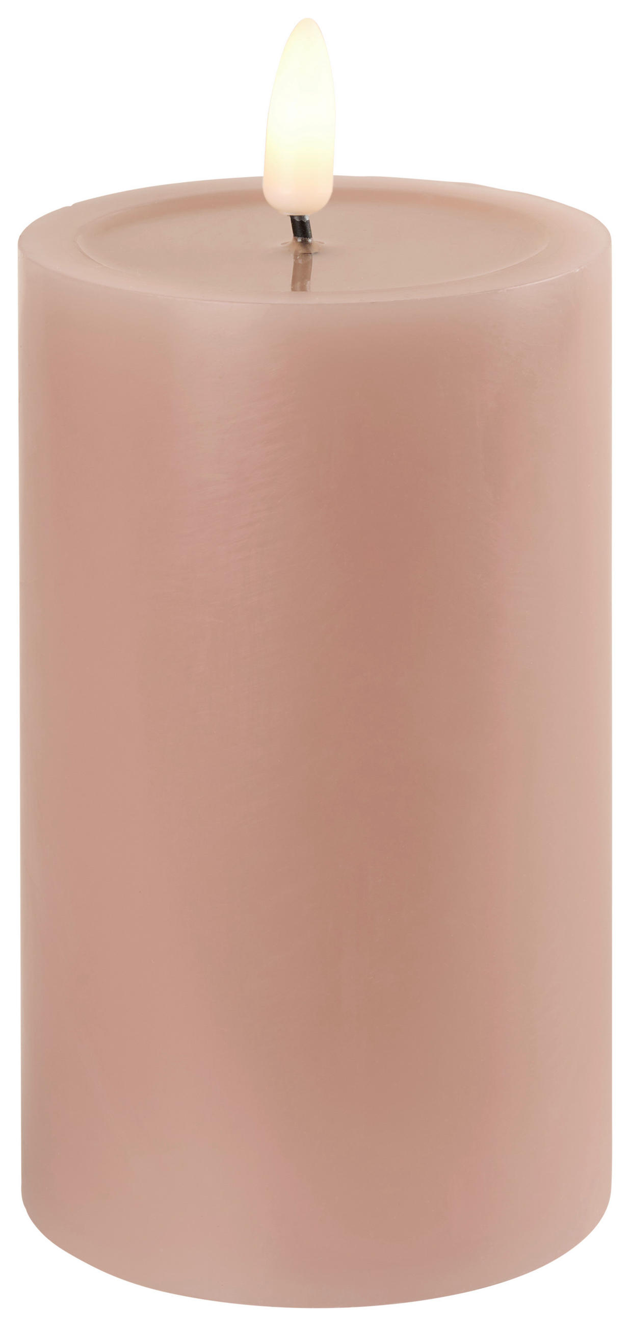 LED-KERZE 7,5/12,5 cm  - Hellrosa, Lifestyle, Kunststoff/Paraffin (7,5/12,5cm) - Ambia Home
