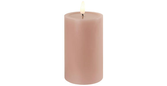 LED-KERZE 7,5/12,5 cm  - Hellrosa, LIFESTYLE, Kunststoff/Paraffin (7,5/12,5cm) - Ambia Home