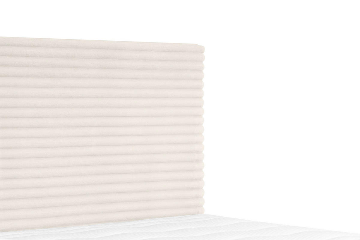 BOXBETT 140/200 cm  in Creme  - Creme/Schwarz, Basics, Holz/Kunststoff (140/200cm) - Livetastic