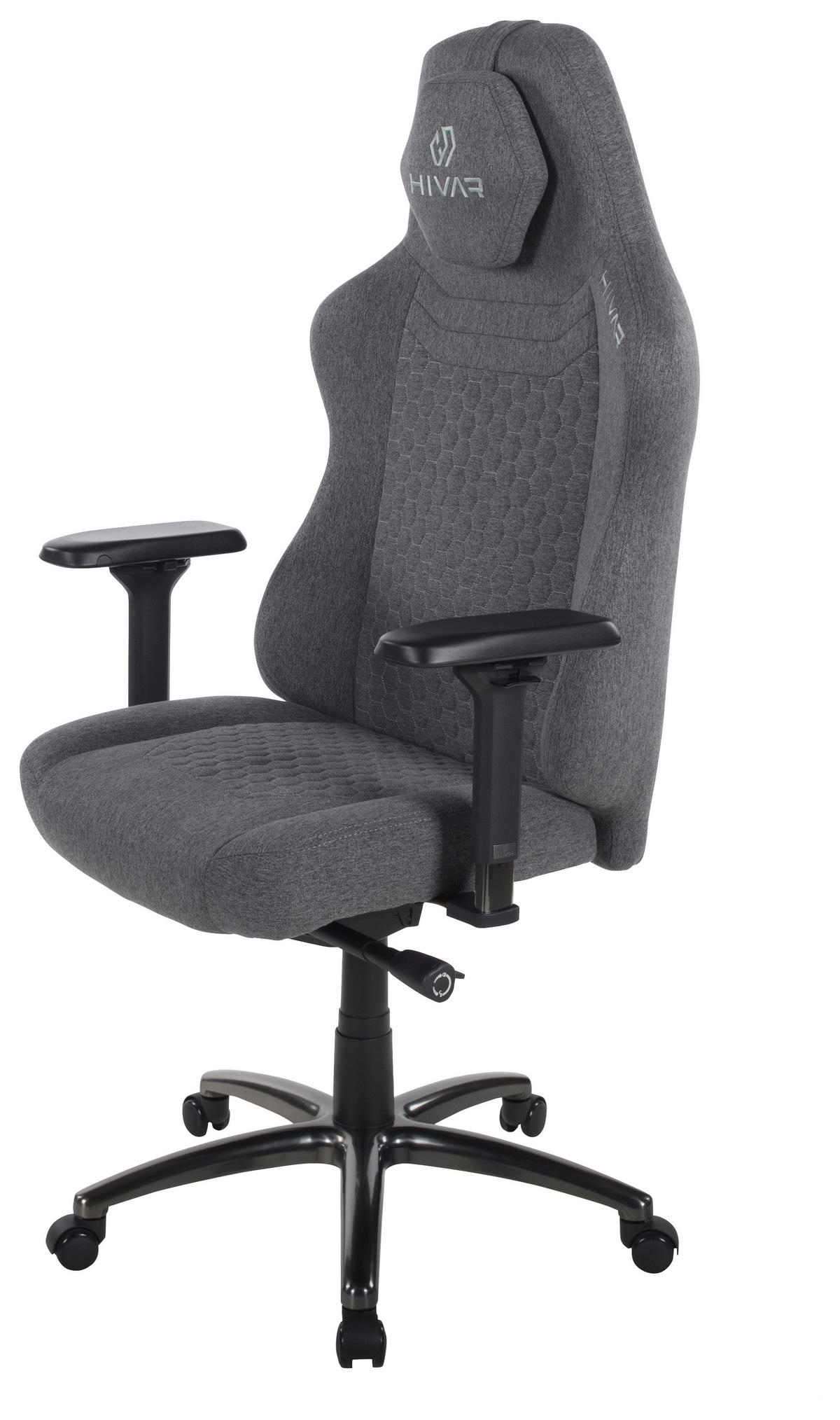 ORBICAL XL Nebulon Obsidian Schwarz Hochglanz, Anthrazit, Grau Metall, Textil   - Schwarz Hochglanz/Anthrazit, LIFESTYLE, Textil/Metall (81/147/72cm) - HIVAR