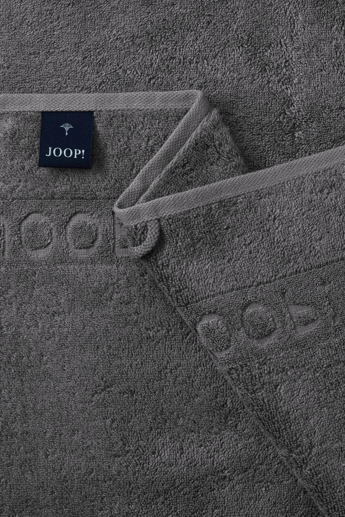 FROTTIERSET JOOP! Studio Colours Anthrazit, Grau 5-teilig  - Anthrazit/Grau, Basics, Textil - Joop!