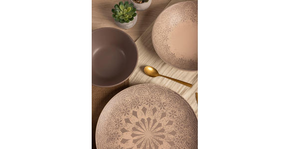 KOMBISERVICE 24-teilig  - Graubraun, LIFESTYLE, Keramik - Novel