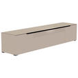 LOWBOARD  210/43/45 cm  - Sandfarben/Schwarz, Design, Glas/Holzwerkstoff (210/43/45cm) - Moderano