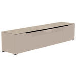 LOWBOARD Schwarz, Sandfarben  210/43/45 cm  - Sandfarben/Schwarz, Design, Glas/Holzwerkstoff (210/43/45cm) - Moderano