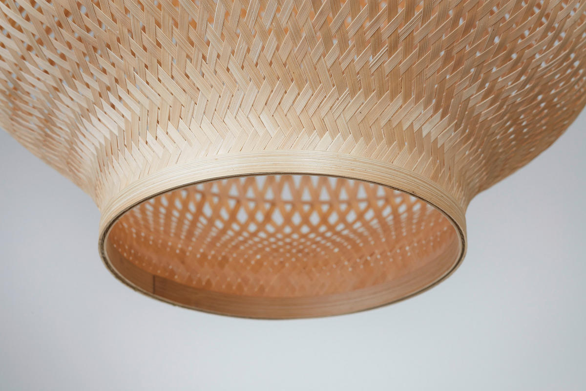 HÄNGELEUCHTE 40/67 cm  - Naturfarben, Basics, Naturmaterialien (40/67cm) - Good & Mojo