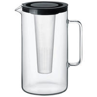 SKLENENÝ DŽBÁN  2,5 l  - priehľadné/čierna, Basics, plast/sklo (2,5cm) - Bohemia