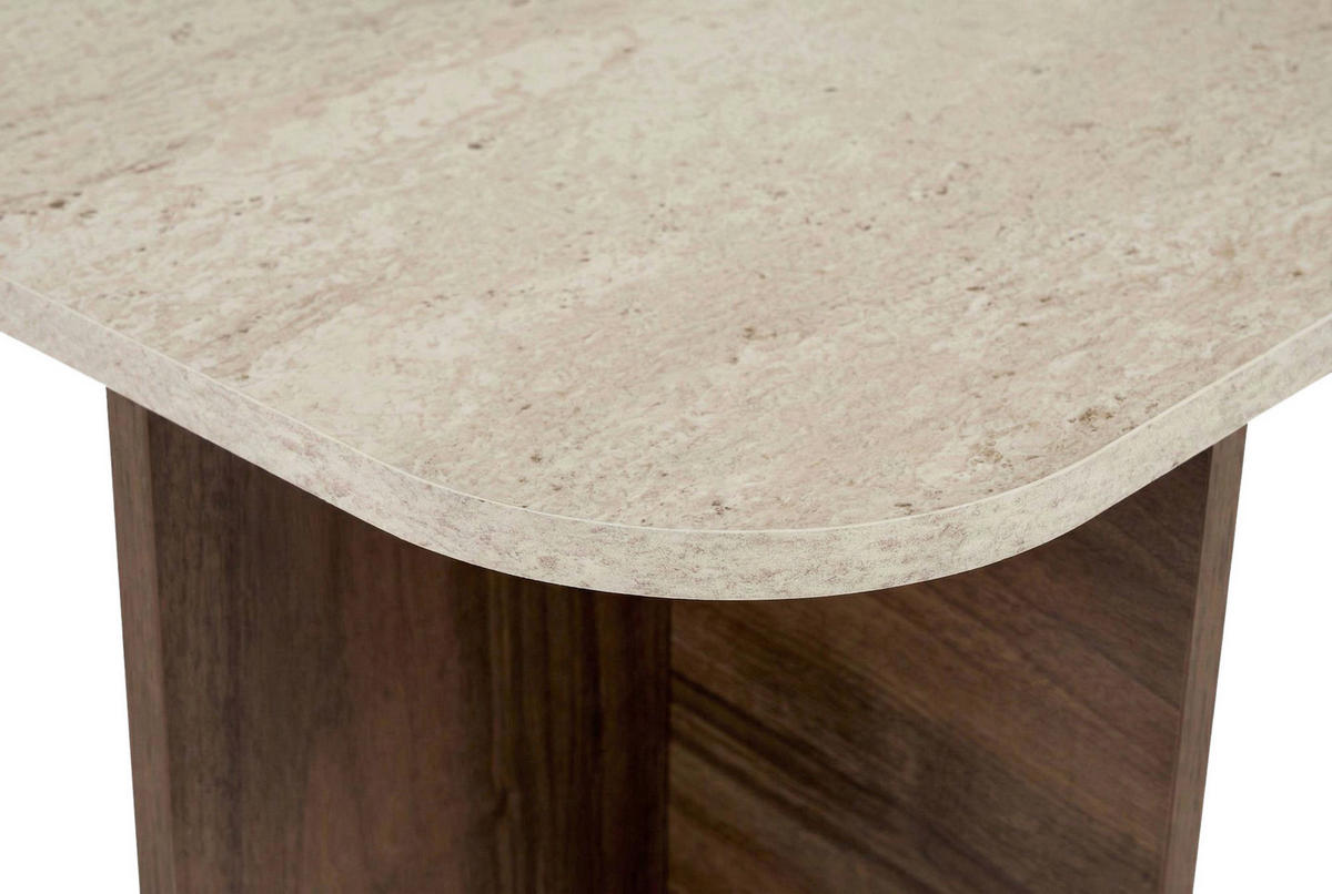 COUCHTISCH 120/60/41 cm Creme, Walnussfarben  - Walnussfarben/Creme, Design, Holzwerkstoff (120/60/41cm) - MID.YOU