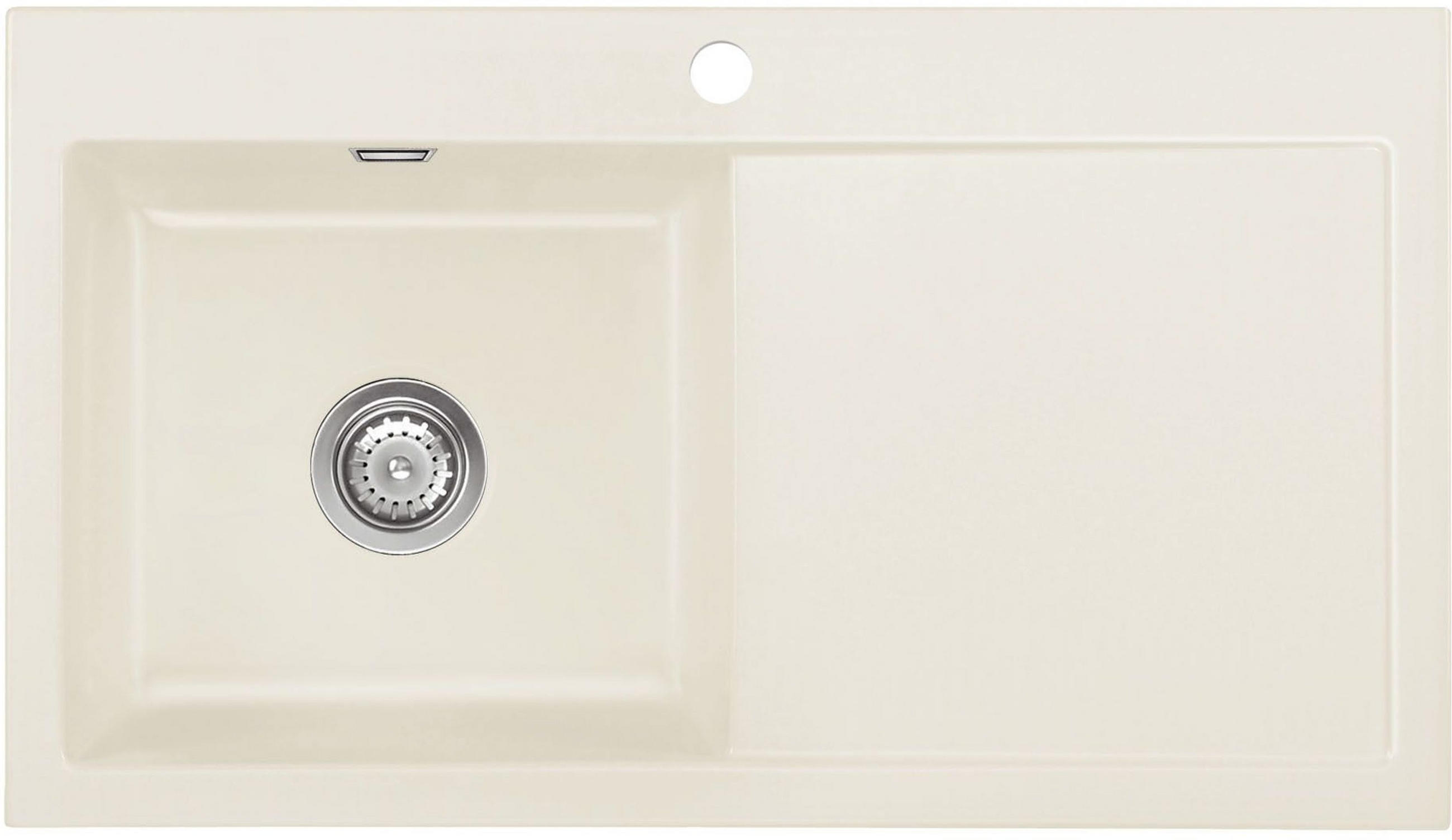 SPÜLE Mera 90 / 50750119  - Creme, Basics, Keramik (90/20/51cm) - Systemceram